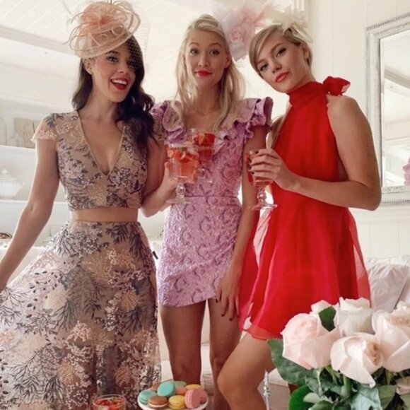 Zara Shimmery Lilac Ruffled Mini Dress Size XS - Picture 5 of 13